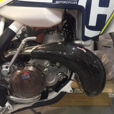 Bulletproof  KTM Husqvarna EXC TX TE 250 300 2017-2019 carbon fiber stock pipe guard